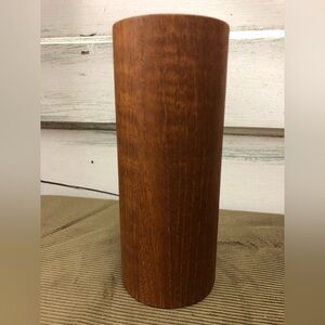 MCM Mid Century Teak Wood Container Pencil Holder Desk